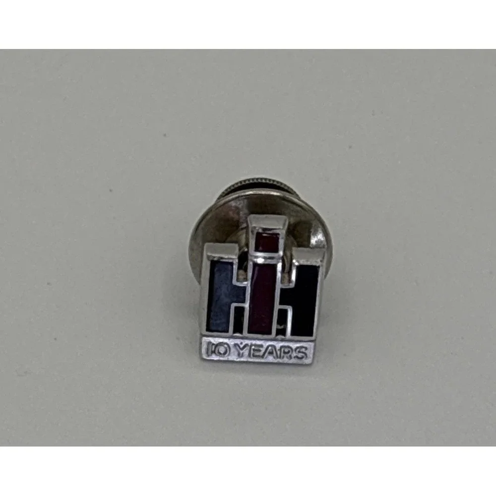 Vintage Sterling Silver International Harvester IH 10 Years Service Pin Balfour
